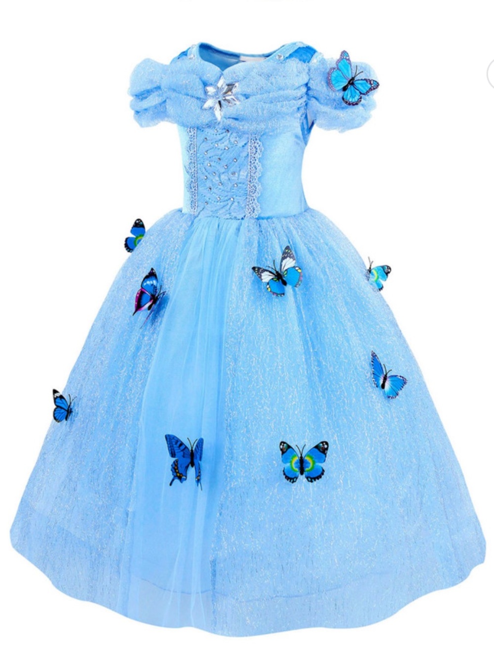 Princess Cinderella Dress Up Costume with Accessories Girls 7-8 - NEW IN BAG! - Picture 8 of 14